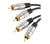 CABO 2 RCA + 2 RCA - PLUG METAL FITZ - 5 METROS na internet