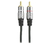 Imagem do CABO 2 RCA + 2 RCA - PLUG METAL FITZ - 3 METROS