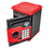 COFRE DIGITAL ELETRONICO PUXA NOTAS E MOEDAS - VERMELHO na internet