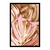 Quadro De Folhagem Delicada Rosa Com Dourado FOL034
