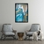 Quadro Decorativo Abstrato Azul Dourado ABS014