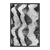 Quadro Decorativo Abstrato Formas E Linhas Preto E Cinza ABS279 - comprar online