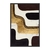 Quadro Decorativo Abstrato Preto E Dourado Retangular ABS357 - comprar online