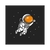 Quadro Decorativo Astronauta Fundo Preto ART010