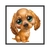 Quadro Cachorro Fofinho Desenho ANIP075