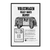 Quadro Decorativo Carro Kombi Retrô VEIC007