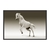 Quadro Decorativo Cavalo Branco Fundo Degradê ANIC018