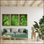 Quadro Decorativo Conjunto Com 3 Peças Mosaico Copa De Árvore Verde E Troncos MOS259260261