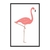 Quadro Decorativo Flamingo Desenho Fundo Branco ANIF011
