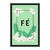 Quadro Decorativo Frase Fé Fundo Tropical FRA170