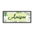 Quadro Decorativo Frase Palavra Amigos Verde Folhas FRA051