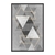Quadro Decorativo Geométrico Triângulos Cinza GEO096