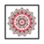 Quadro Decorativo Mandala Rosa E Verde MAN043