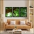 Quadro Decorativo Mosaico Copa De Árvore Verde E Tronco Conjunto Com 3 Peças MOS262263264
