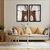 Quadro Decorativo Mosaico Nova York Ponte do Brooklyn Conjunto Com 2 Unidades MOS179180