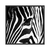 Quadro Decorativo Quadrado Zebra Olhar ANIZ010