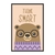 Quadro Decorativo Urso Frase "Think Smart" INF172