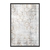 Quadro Geométrico Textura Cinza Traços Dourado GEO103