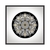 Quadro Mandala Preta E Branca MAN038