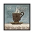 Quadro Xícara De Café Vintage Azul AGOC149