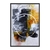 Quadros Decorativos Abstrato Pintura E Linhas Cores Kit Com 3 Peças ABS369368371 - Porto Quadros