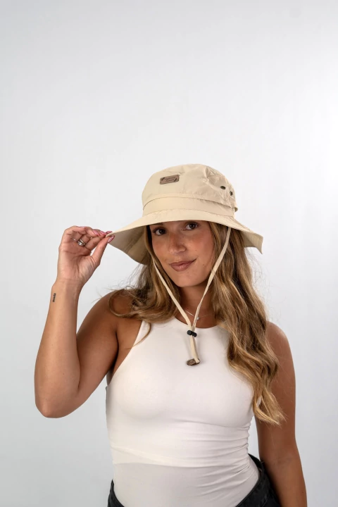Sombrero Australiano Impermeable Beige - comprar online
