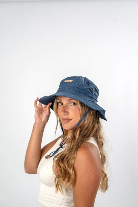 Sombrero Australiano Impermeable Azul Marino - comprar online