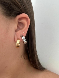 ARGOLA KEITE BANHADA NO OURO 18K - VERNIZ ITALIANO na internet