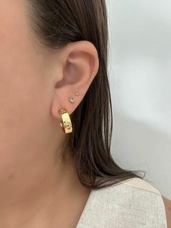 ARGOLA KEITE BANHADA NO OURO 18K - VERNIZ ITALIANO - comprar online