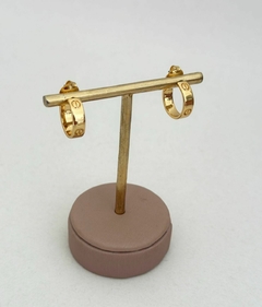 ARGOLA KEITE BANHADA NO OURO 18K - VERNIZ ITALIANO
