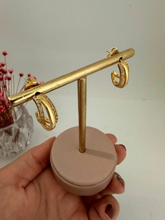 ARGOLA CLARA TAM MÉDIO - SEMIJOIA - comprar online