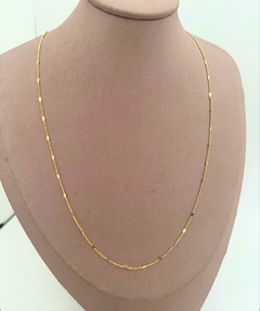 COLAR LONGO MINE CORAÇÕES - BANHADO NO OURO 18K