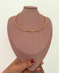 COLAR ARO MARIA BANHADO NO OURO 18K - VERNIZ ITALIANO