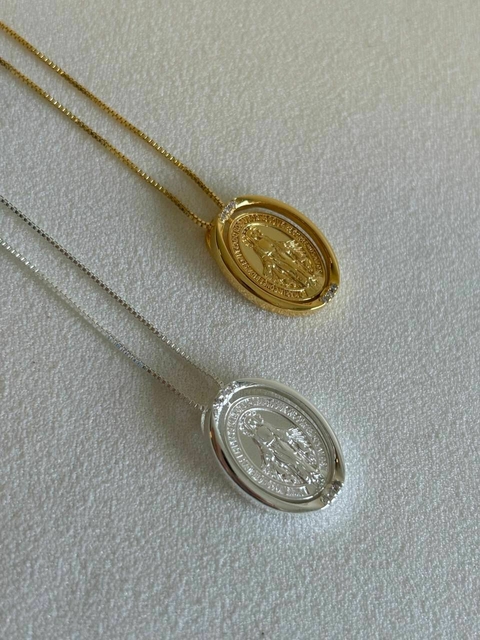 COLAR NOSSA SENHORA DAS GRAÇAS - SEMIJOIA