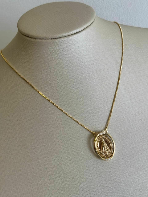 COLAR NOSSA SENHORA APARECIDA - SEMIJOIA