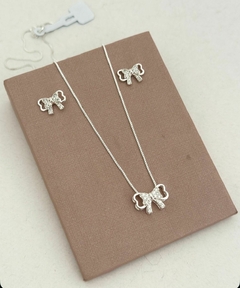 CONJUNTO LAÇO - BANHADO NA PRATA 925