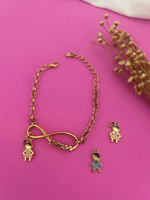 PULSEIRA AMOR INFINITO FILHOS - VERNIZ ITALIANO