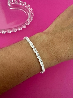 PULSEIRA KEITE ZIRCÔNIA PRATA - SEMIJOIA