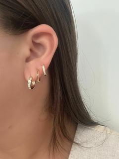 TRIO DE ARGOLAS DANI - BANHADO NO OURO 18K na internet
