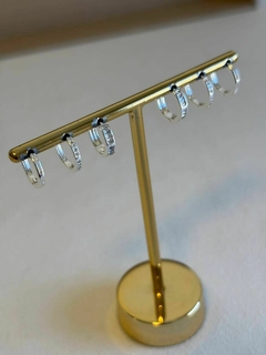 TRIO DE ARGOLAS DANI - BANHADO NO OURO 18K - ASM ACESSORIOS