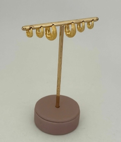 TRIO DE ARGOLAS GABI - BANHADO NO OURO 18K - comprar online