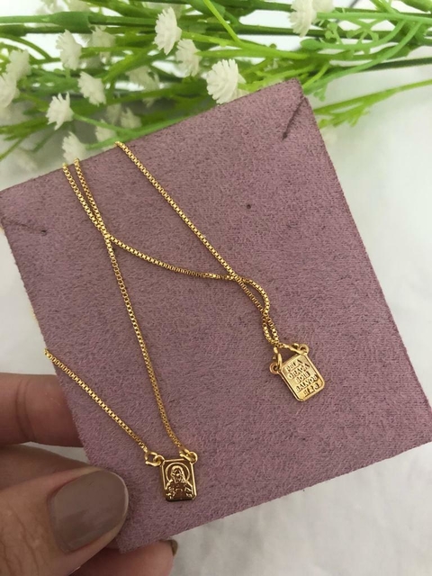 ESCAPULÁRIO - FOLHEADO OURO