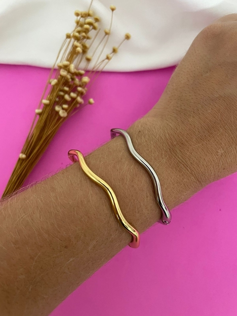 BRACELETE ONDA - VERNIZ ITALIANO