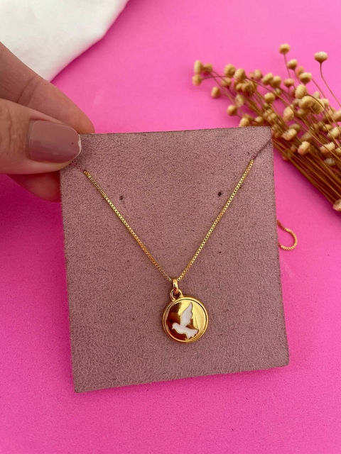 COLAR ESPIRITO SANTO - BANHADO NO OURO 18K