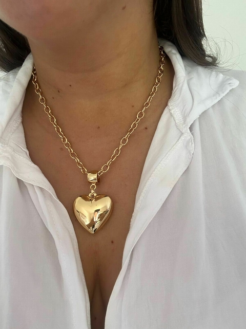 COLAR SOFIA CORAÇÃO - VERNIZ ITALIANO