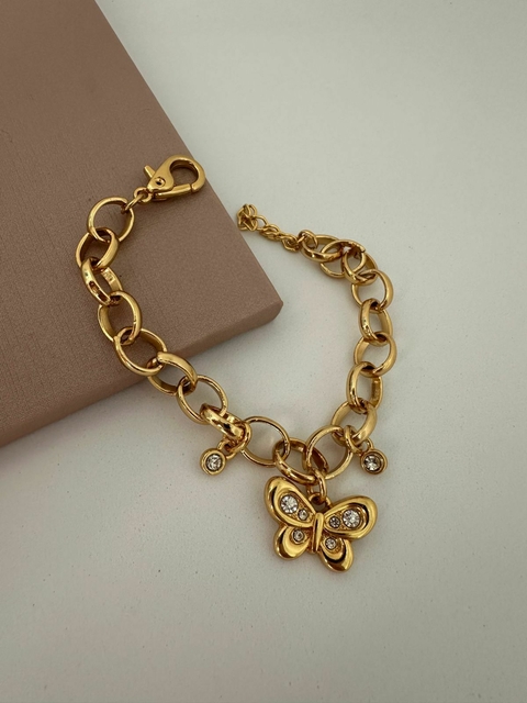 PULSEIRA BORBOLETA - VERNIZ ITALIANO