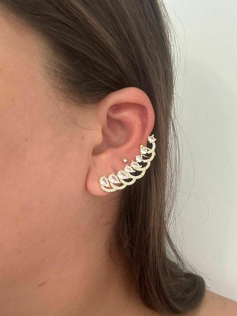BRINCO EAR CUFF KAROL - SEMIJOIA