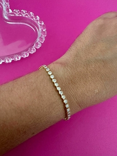 PULSEIRA CRISTINA ZIRCÔNIA - SEMIJOIA - comprar online
