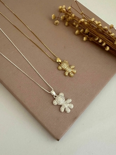 COLAR URSO CRAVEJADO - SEMIJOIA