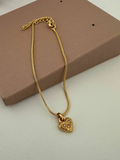 PULSEIRA CORAÇÃO - FOLHEADO OURO